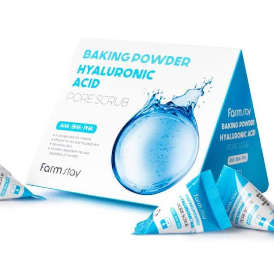 Farmstay Baking Powder Hyaluronic Acid Pore Scrub Pack 25 Pieces