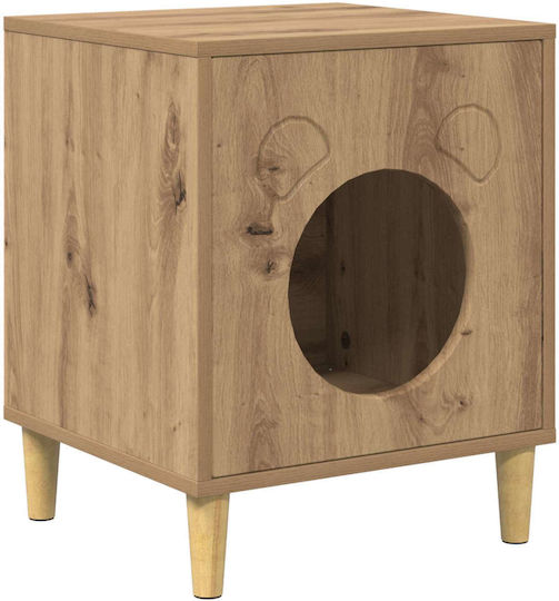 vidaXL Katzenbett Braun