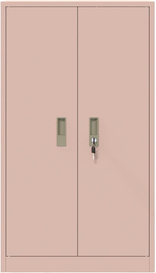 Ντουλάπι Γραφείου Μεταλλικό Ροζ 60x40x90cm
