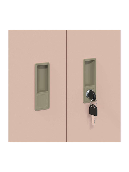 Cabinet de Birou Metalic Pink 60x40x90cm