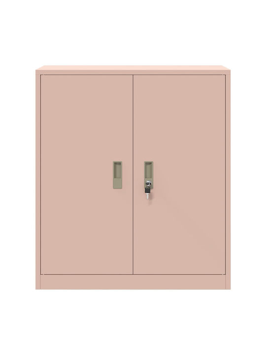 Cabinet de Birou Metalic Pink 80x40x90cm