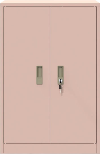 Dulap De Depozitare Pentru Birou Metalic Roz 60x40x90cm