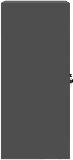 Dulap Cabinet De Birou Metalic Antracit 60x40x90cm