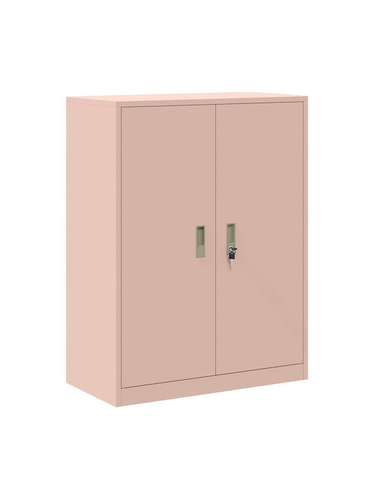 Cabinet de Birou Metalic Pink 80x40x105cm