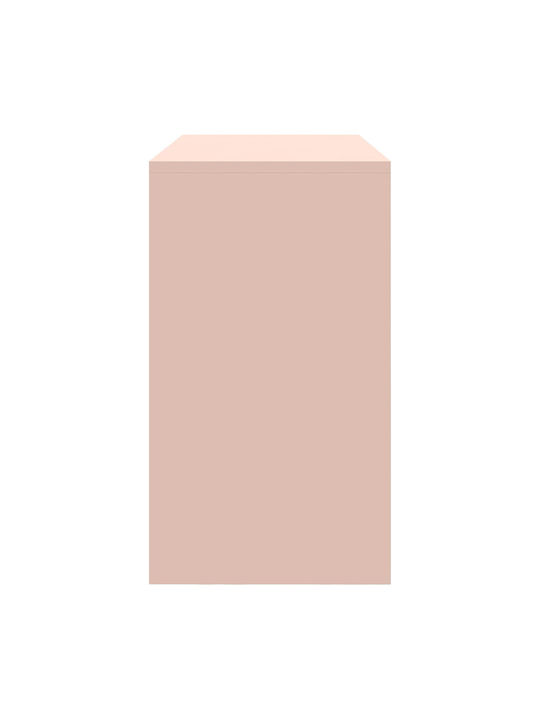 Office Storage Metal Cabinet Pink L90xW40xH70cm
