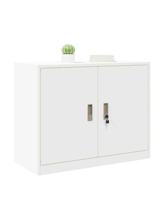 Kabinett Büro White 90x40x70cm