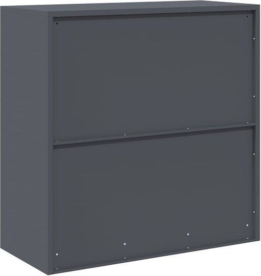 Ντουλάπι Γραφείου Μεταλλικό Ανθρακί 90x40x90cm