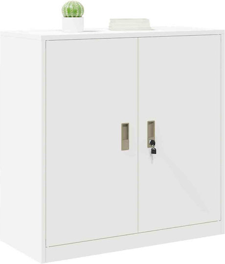 Метален Бюро Шкаф Бял 90x40x90см