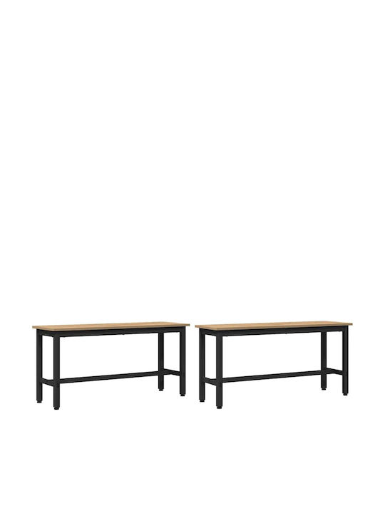 Bench Outdoor Wooden 100x32.5x48.5cm