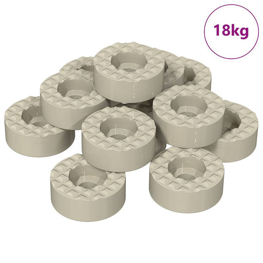 vidaXL Chair Leg Protectors Felt 15x15mm