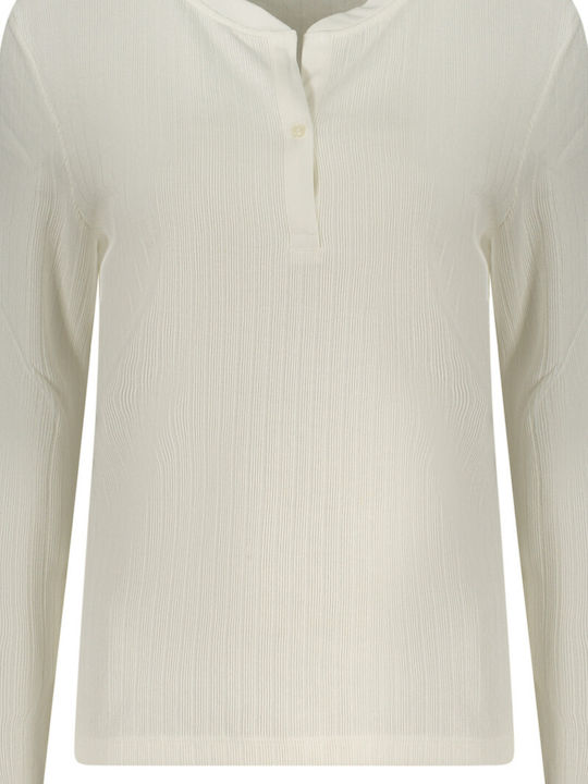 Damen Langarm Pullover White