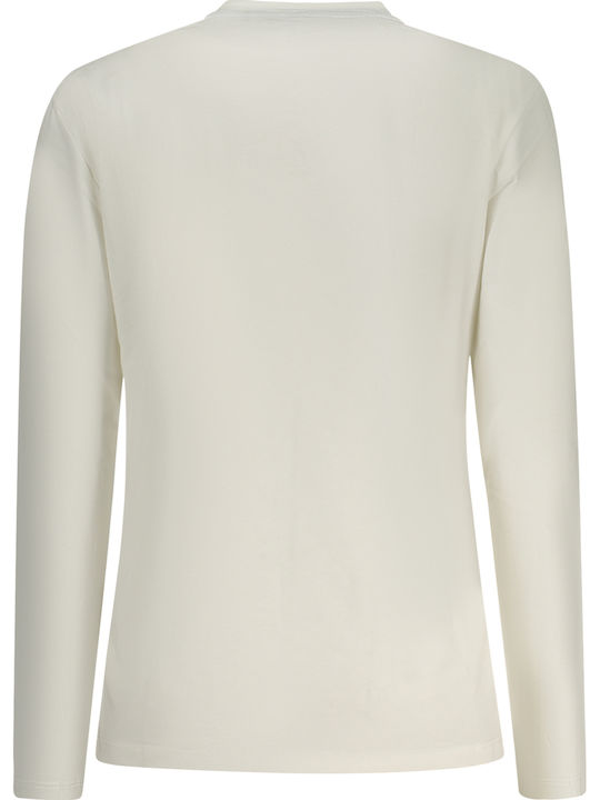 Summer Women's Cotton Blouse Long Sleeve White