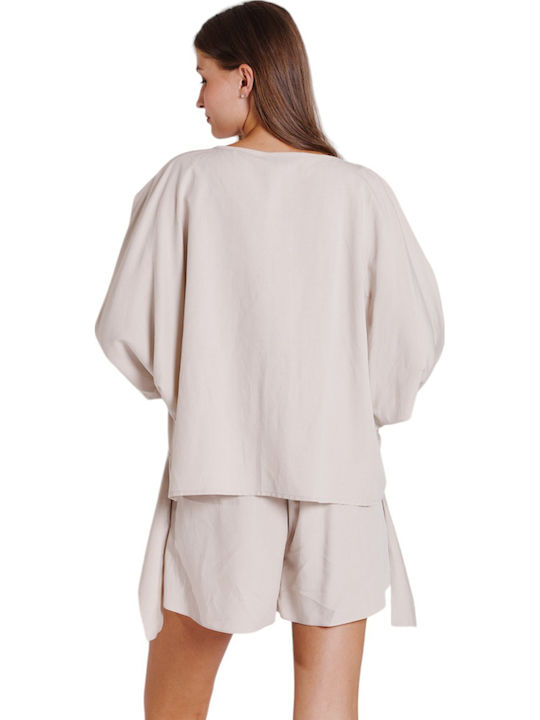 Collectiva Noir Blouse Beige