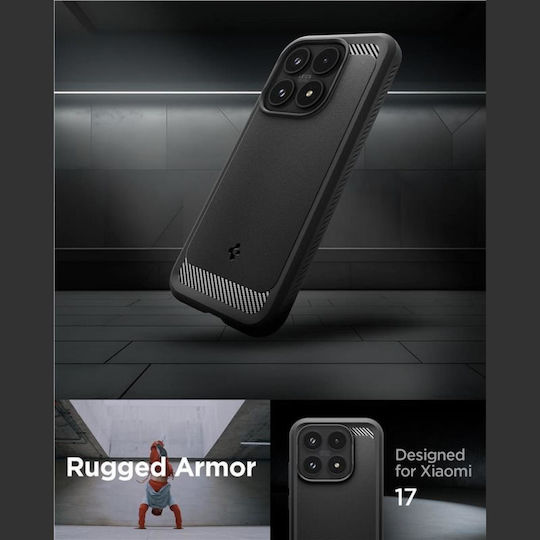 Spigen SGP Robuste Armor Umschlag Rückseite Silikon 2mm Schwarz Xiaomi 17
