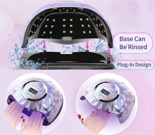 Sun Sun Y13 Nail Polish Curing Lamp UV / LED 248W Purple