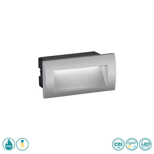 Viokef Riva Wandmontierte Außen-Deckenleuchte LED IP65 3W mit Warmweiß Licht 14x7x48εκ.