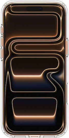 Spigen Ultra Hybrid MagFit Rückseite Umschlag Silikon 2mm Transparent Orange (iPhone 17 Pro)