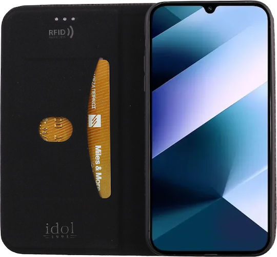 Idol 1991 Elite Anti-rfid Book Δερματίνης / Σιλικόνης Μαύρο (Poco C85)