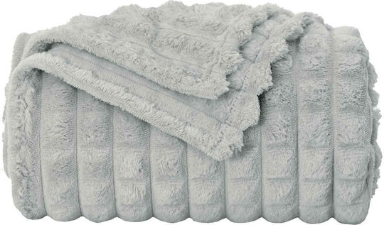 vidaXL Ριχτάρι Πολυθρόνας Fleece 150x130εκ. Γκρι