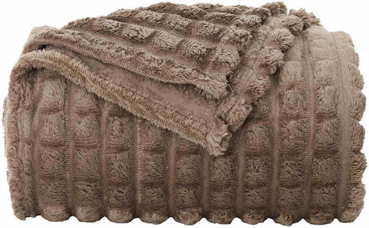 vidaXL Фотьойл Throw Полар 240x220см Камилопардова