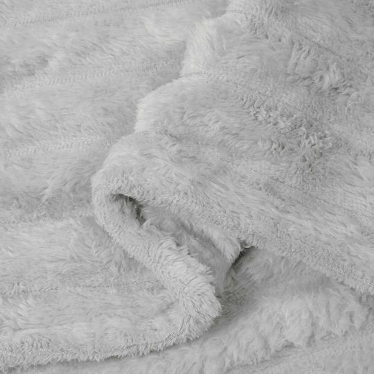 vidaXL Cuvertură Pentru Canapea De Fotoliu Polar Fleece 150x130cm Gri