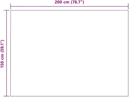 vidaXL Ριχτάρι Πολυθρόνας Fleece 200x150εκ. Ροζ
