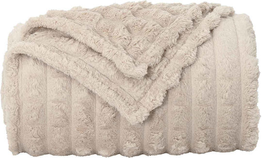 vidaXL Decken & Couchdecken Sesselüberwurf Fleece 240x220cm Beiges