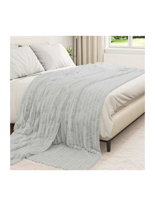 vidaXL vidaXL Sofa Throw Fleece 270x240cm Gray