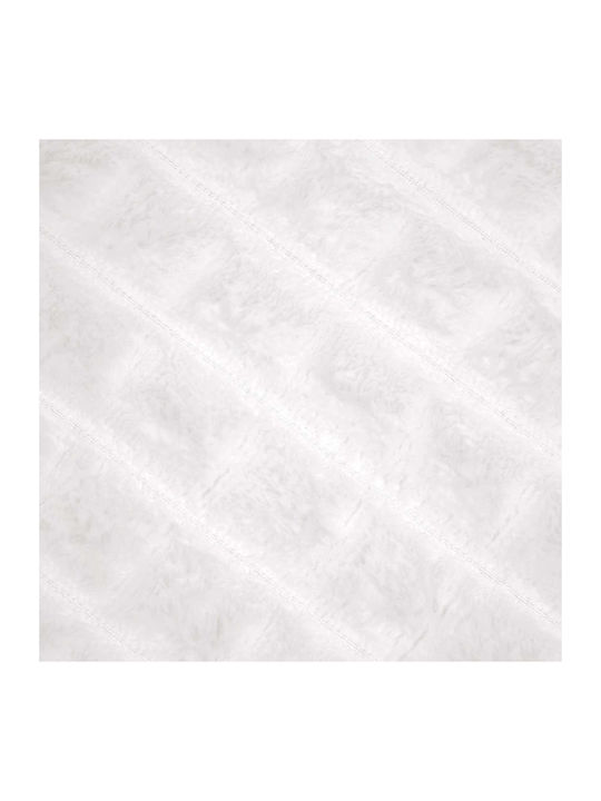 vidaXL Ριχτάρι Διθέσιου Καναπέ Fleece 270x240εκ. Λευκό