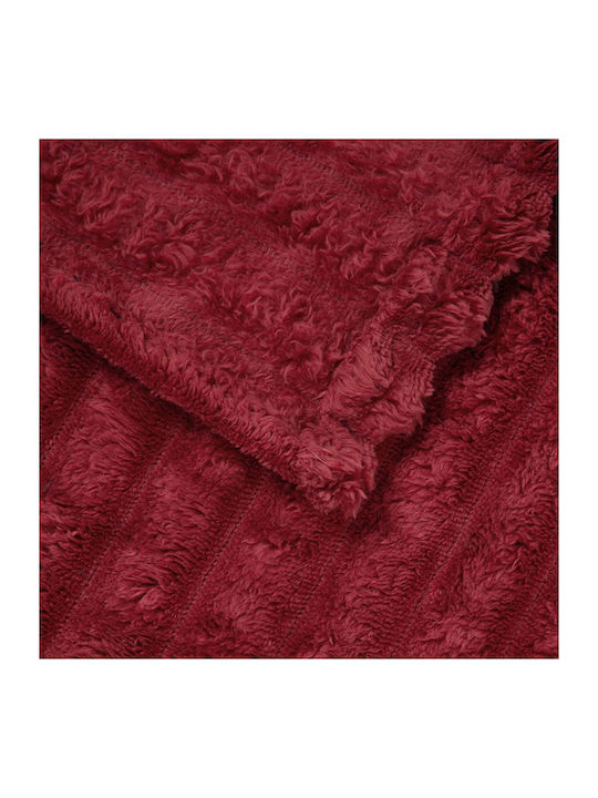 vidaXL vidaXL Sofa Throw Fleece 270x240cm Turquoise Red