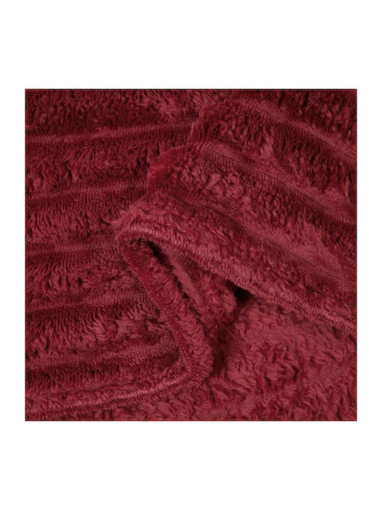 vidaXL vidaXL Sofa Throw Fleece 270x240cm Turquoise Red