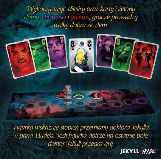Board Game Jekyll and Hyde for 2 Players 10+ Years Old (PL) Nasza Ksiegarnia