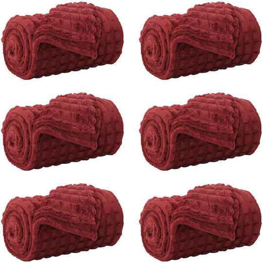 vidaXL Διθέσιου Καναπέ Π270xΜ240cm Βεραμάν Κόκκινο vidaXL Διθέσιου Καναπέ Π270xΜ240cm Βεραμάν Κόκκινο