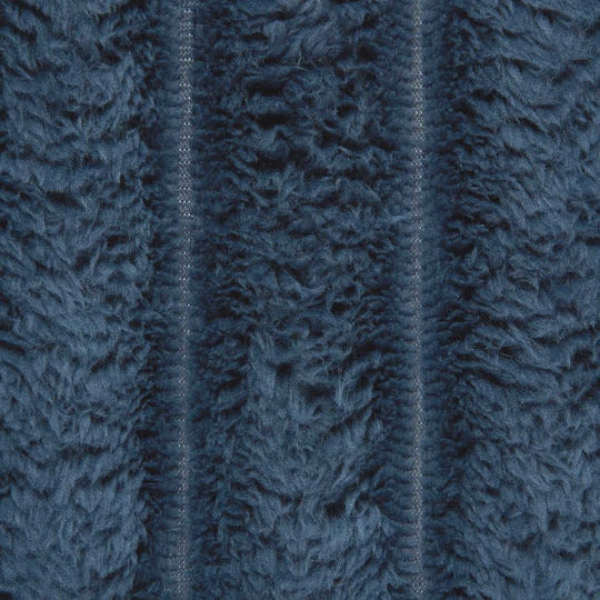 vidaXL Ριχτάρι Πολυθρόνας Fleece 240x220εκ. Σκούρο Μπλε