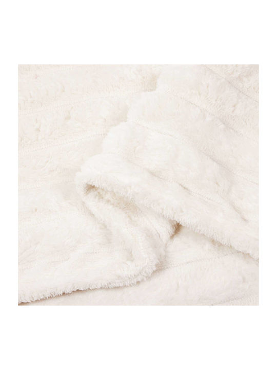 vidaXL Ριχτάρι Πολυθρόνας Fleece 150x130εκ. Κρεμ