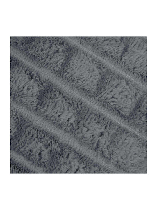 vidaXL Ριχτάρι Πολυθρόνας Fleece 150x130εκ. Σκούρο Γκρι