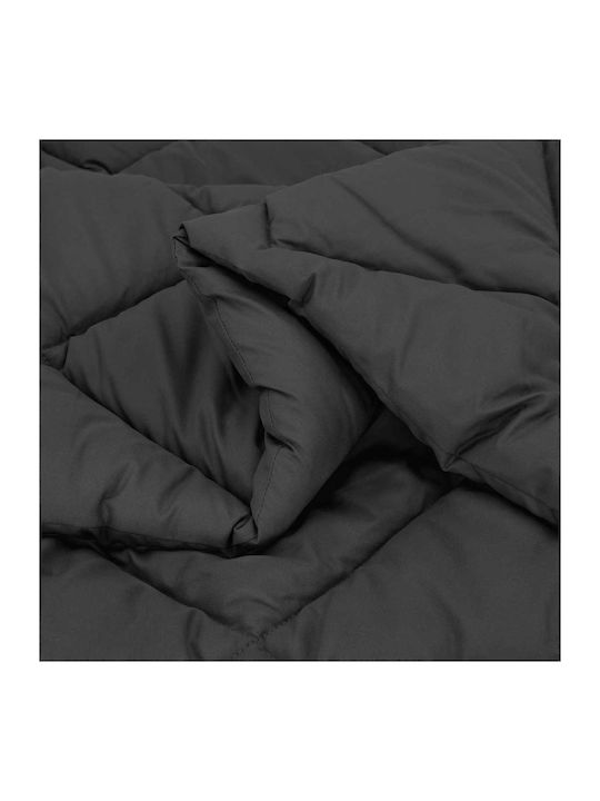 vidaXL Κουβέρτα Διπλή 200x140εκ. Ανθρακί