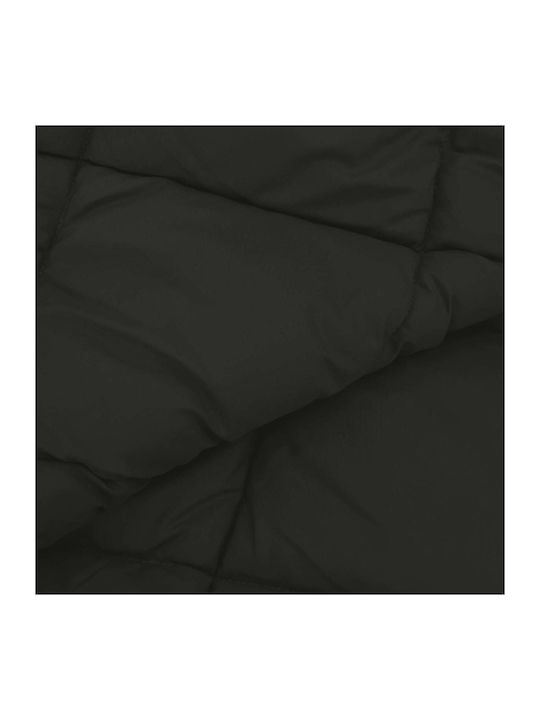 vidaXL Double Blanket 200x140cm Black