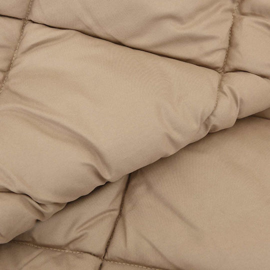 vidaXL Superbettdecke 220x200cm Taupe