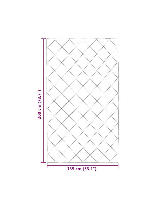 vidaXL Doppelbettdecke 200x135cm Hellgrau Anthrazit