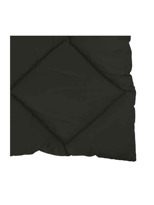 vidaXL Κουβέρτα Υπέρδιπλη 220x200εκ. Μαύρο