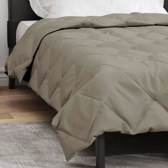 vidaXL Super King Blanket 220x155cm Light Gray