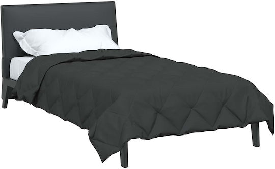 vidaXL Super King Blanket 220x155cm Charcoal