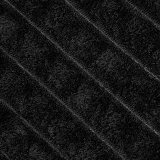 vidaXL Κουβέρτα Fleece Υπέρδιπλη 240x220εκ. Μαύρο