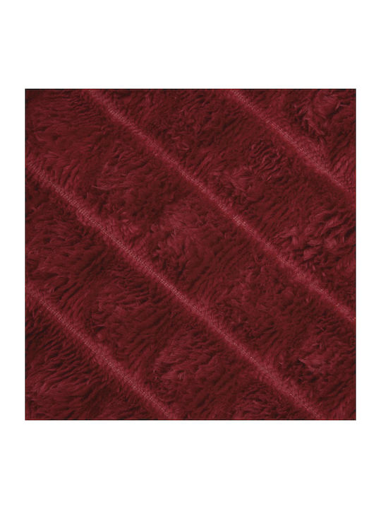 vidaXL Fleece Decke Einzeln 150x130cm Türkis Rot