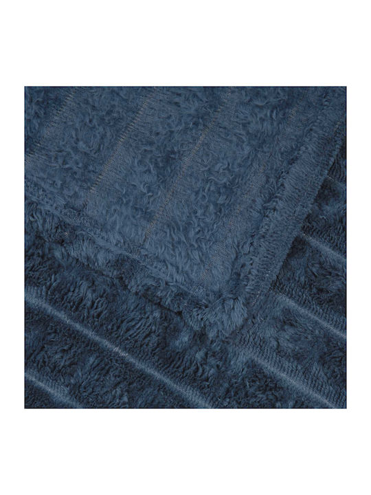 vidaXL Fleece Decke King Size 270x240cm Dunkelblau