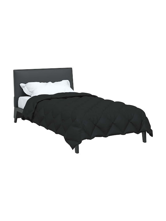 vidaXL Плик за Завивка Кинг Сайз 220x155 Черно