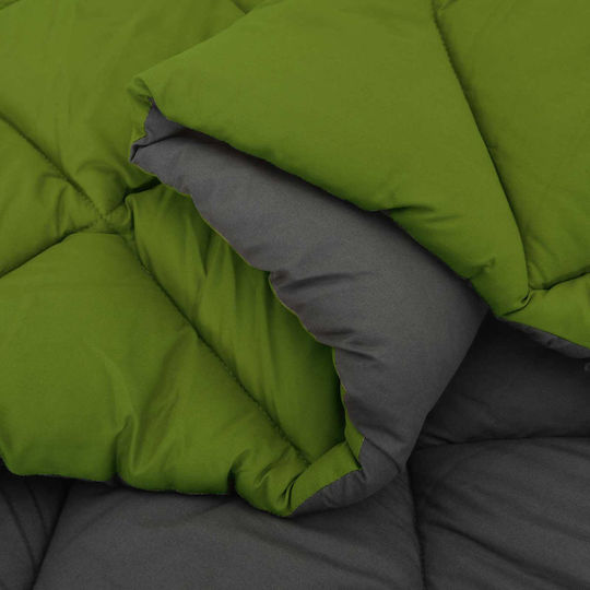 vidaXL Duvet Cover Super King 240x200 Green Charcoal