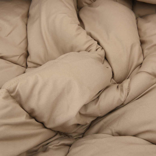 vidaXL Duvet Cover Double 200x155 Taupe #