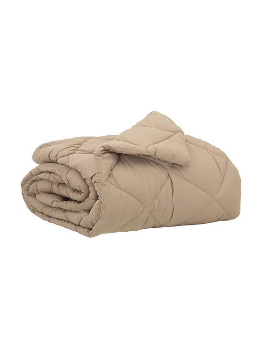 vidaXL Плик за Завивка Двоен 200x155 Taupe #